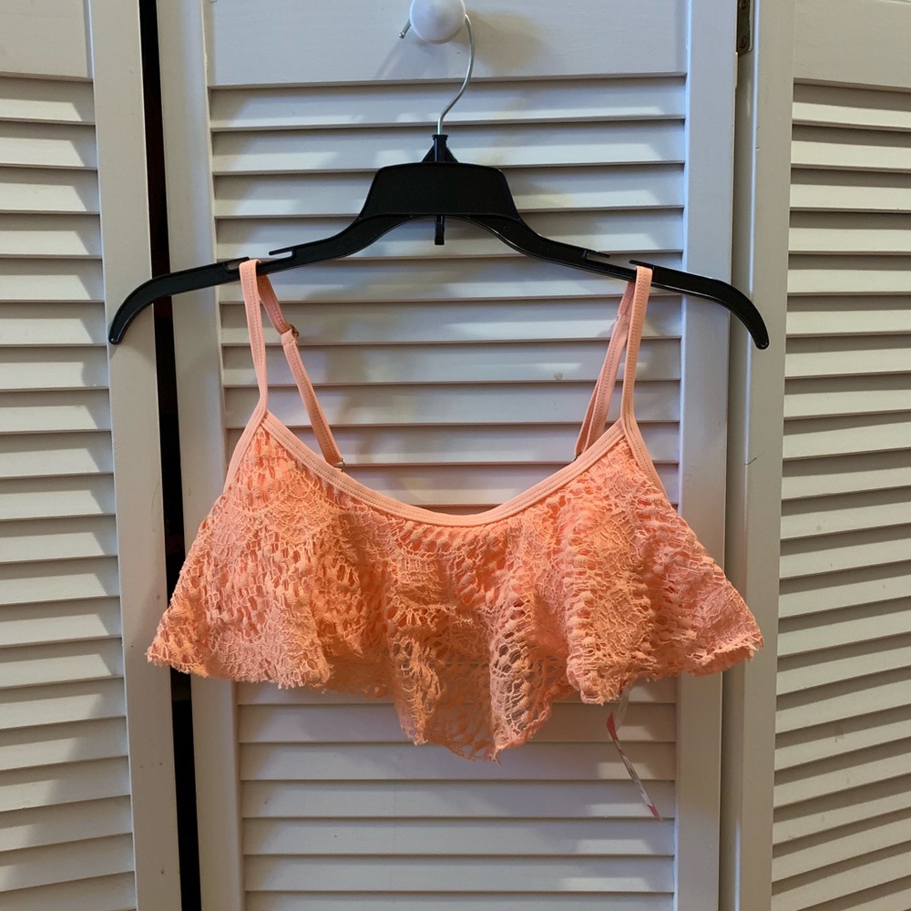 Orange BIKINI top NWT size small